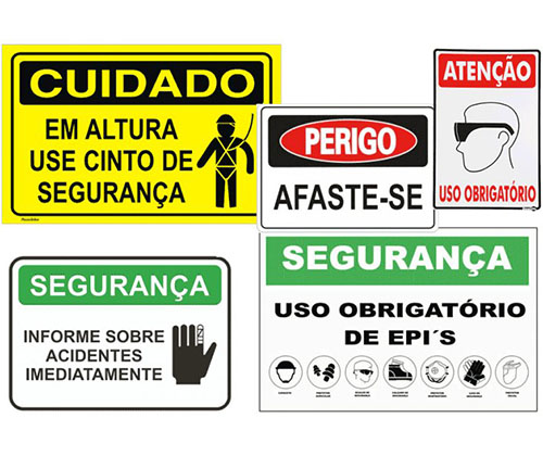 Placas de Sinalização de Segurança